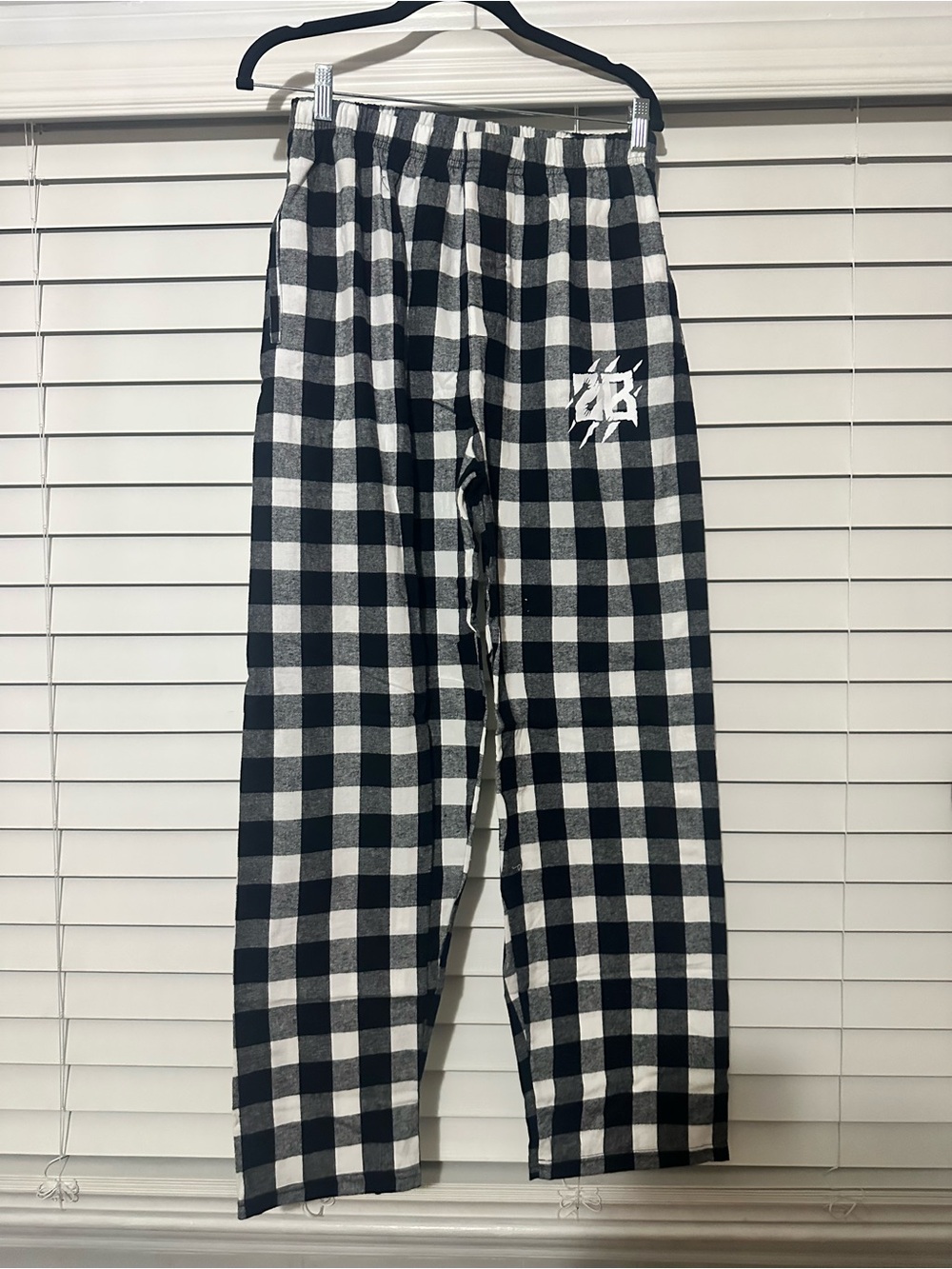 NWT Boxercraft Harley Black White Buffalo Plaid Flannel Pajama Pants Medium